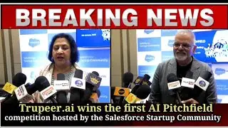 Trupeer.ai wins the first AI Pitchfield competition hosted by the Salesforce Startup Community