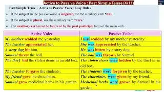 Day 18|  Past Simple | Active to Passive | Paul's Simplified English Learning | Voice 3 of 11