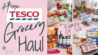 HUGE TESCO GROCERY HAUL & MEAL PLAN LOCKDOWN MAY 2020 | LARGE FAMILY OF 6 | MUMMY OF FOUR UK