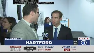 VIDEO: Mayor Bronin picks up another term Tuesday night