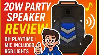 Amazon Basics Party Speaker with Mic Sound & Mic Test- Full Review। Bluetooth 20W