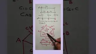 Find out equivalent capacitance between point A and B in the given circuit