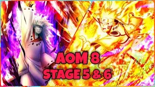 AOM 8-Stage 5 & 6 Giant Boss Battle | Naruto x Boruto Ninja Voltage
