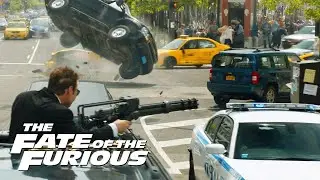 Raining Zombie Cars - FATE of the FURIOUS 8 (MB limo vs traffic)