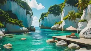 Tropical Beach Bossa Nova Vibes 🌴 Smooth Sunset Jazz for Calm Focus, Ocean Ease & Velvet Flow ✨