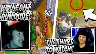 Clix Makes Friend FREAK OUT After CHASING Him DOWN! Bugha RUINED This Players Fortnite Experience!