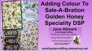 Stampin' Up! Colouring Ideas for Golden Honey Speciality Dsp