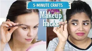 Testing out 5 Minutes crafts Makeup Hacks in Tamil (Don't laugh at me)