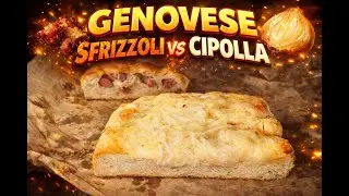 FOCACCIA GENOVESE CON SFRIZZOLI VS FOCACCIA CON CIPOLLA