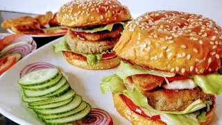 Vegetarian Burger Recipe | Veggie Burger Recipe | Secret gourmet burger recipe for you