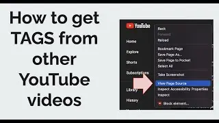 How to Extract Tags, Keywords from other Youtube Videos