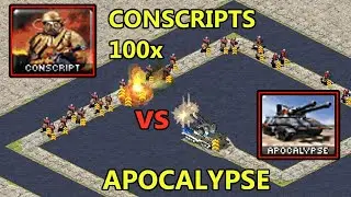 Apocalypse TD vs 150 Conscripts - [Red Alert 2]