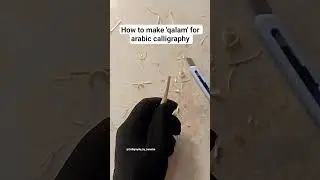How to make 'qalam' for arabic calligraphy #calligraphy #qalam #art #ternding