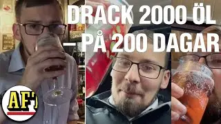 Sl&aring;r rekord &ndash; dricker 2&nbsp;000 &ouml;l p&aring; 200 dagar