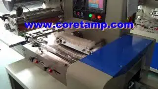 Sponge Horizontal Flow Wrapper, Wrapping Machine For Sponge
