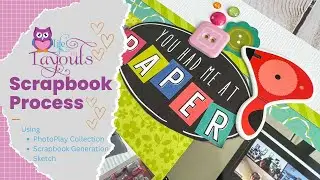 Zoom Scrapbooking - PhotoPlay - You had me at Paper - Double Page Scrapbook Layout - Life in Layouts