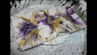 #5. Bloom Diptych | Diptych | Acrylic Fluid Pouring | Contemporary Art