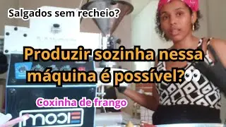 Salty snack maker routine// Producing savory snacks// coxinha in the molding machine