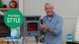 Warm Living Infrared Deluxe Stove with Real Flame Sound