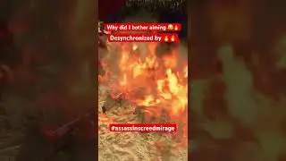 🔥🔥 desynchronized by fire. Why aim 😂😂 #assassinscreedmirage #assassinscreed #ps5