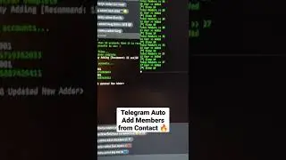 Telegram Auto Add Members from Contacts Script 2022 🔥🔥✅✅