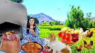 Village Cooking Iran: Amazing Meat Pot Kebab Recipe You Must Try!