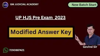 UP HJS Pre Exam 2023 : Modified Answer Key released || Now what will be the merit of pre || Govin...