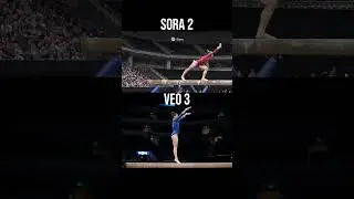 Sora 2 vs Veo 3 &ndash; Gymnast Example (AI Video Battle)
