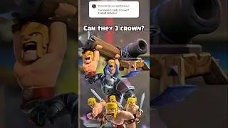 Can barbarians, battle ram, mega minion and cannon 3 crown with fireball defense? @AdrijanoJ