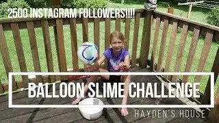 2500 instagram followers!!!  Balloon POP SLime!!!