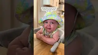 Baby eats lemon for the first time 🤣🤣🥰#funnyvideo #funny #baby #foryou #cutebaby #funnyshorts