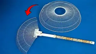 Don&rsquo;t Throw It Away! Turn a Fan Cover Into a Useful Trash Rake
