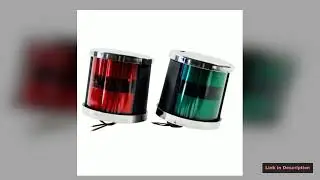 ISURE MARINE Boat Yacht Red Green LED Navigation Lights Side Bow Stainless Steel House Ultra Compac