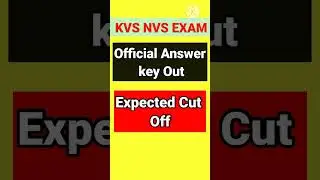 KVS NVS Tier 1 Answer key Out #kvsprt #nvs #kvstgtpgt #kvstier1 #answerkey #teachingbyshubham
