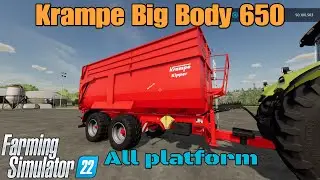 Krampe Big Body 650  / Mod for all platforms on FS22