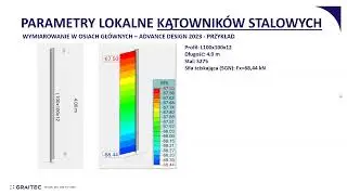 Kątowniki w Advance Design obliczanie nośności przekroju netto oraz wymiarowanie w osiach gł&oacute;wnych