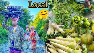 Finally a Sunny Day || Worth it   Collecting Wild Vegetables ||🤗🤗