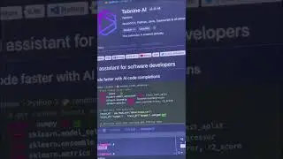 Use tabNine extension for VSCode. #coding #programming