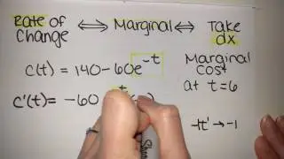 Rate of change with exponential