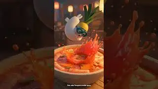 Epic Dive Into Tteokbokki! 🏊&zwj;♂️🍲 K-Food Characters&rsquo; Fun Swimming Show | Korean Street Food Animation