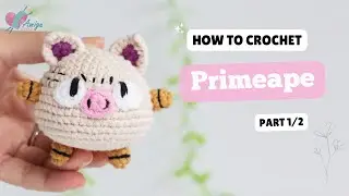 #570 | Crochet Primeape (1/2) | Keychains | Crochet Pok&eacute;mon Amigurumi | Free Pattern | Amiguworld
