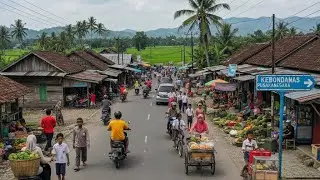 The Simple Life I Miss: Walking Vlog Kebondanas - Pusakanagara || 4K walking Vlog