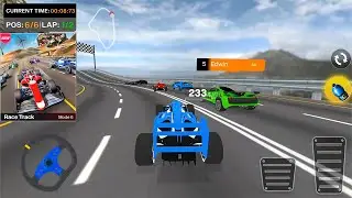 Formula Car Stunt Big Update - Race Truck New Mode - Blue Formula Car Driving Racing Gameplay