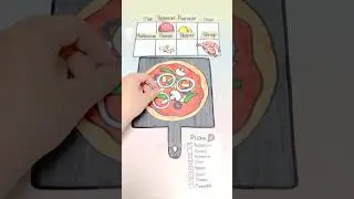 🍕Making a paper Pizza DIY#MingToday#diy