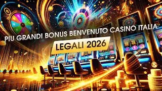 ✅ PIU GRANDI BONUS BENVENUTO CASINO ITALIA LEGALI 2026💲 BEST TOP 6 CASINO IN ITALIA BONUS GRANDE💰