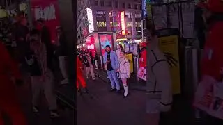 Skate night in NYC in Times Square showing love to everyone. Nothing less than dope vibes. 