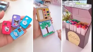 Creative Craft Ideas When You&rsquo;re Bored | Easy Paper Crafts | Desk Organizer #diy