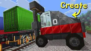 einen GABELSTAPLER in Minecraft Create BAUEN
