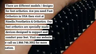 Best Foot Orthotics Near me
