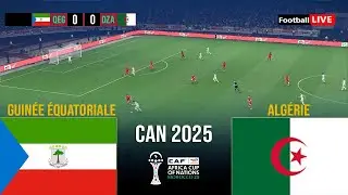 🔴EN DIRECT : GUINÉE ÉQUATORIALE vs ALGÉRIE - Coupe d'Afrique des Nations 2025 | Simulation PES